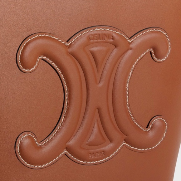 COPY - Celine Triomphe Small Bucket Bag, Tan - Picture 2 of 10
